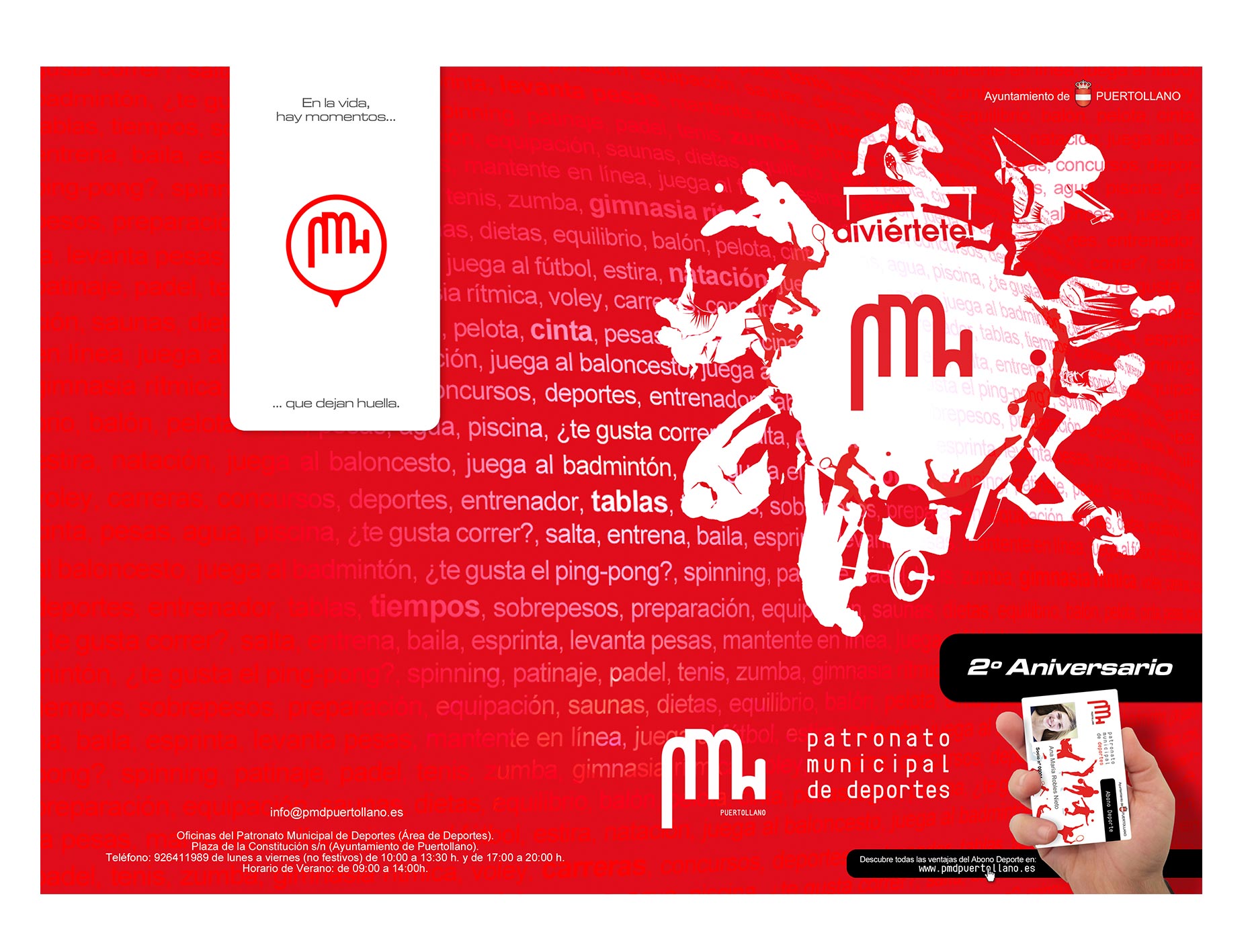 folleto diseño gráfico patronado de deportes Ciudad Real